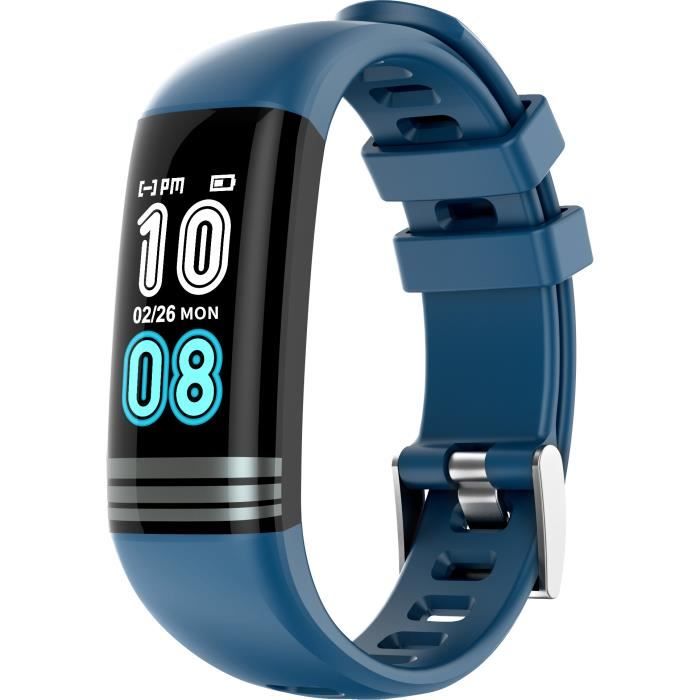 Montre connectée MMTek Thermo Sport Smartband thermomètre Bracelet montre intelligente fitness – Bleu