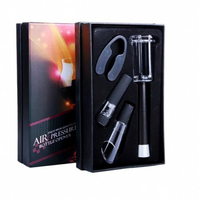 OUVRE BOUTEILLE A POMPE+COFFRET CADEAU