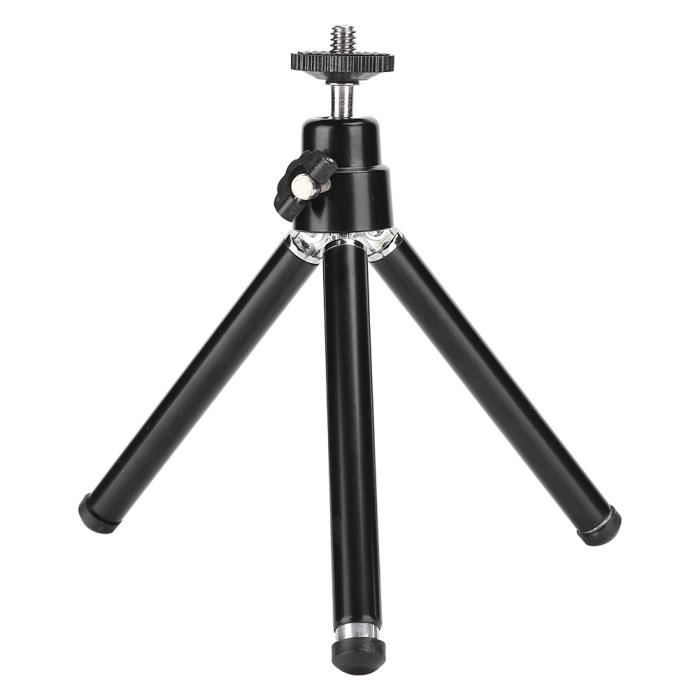 Trépied de Desktop, mini Trépied Hauteur Réglable avec Vis 1/4 pour Appareil Photo Numérique, Téléphone Portable, Projecteur,