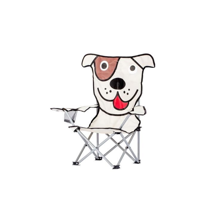 CAO CAMPING Fauteuil pliant Chien - Enfant - Beige