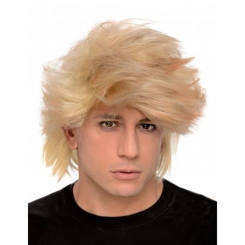 Perruque blonde homme