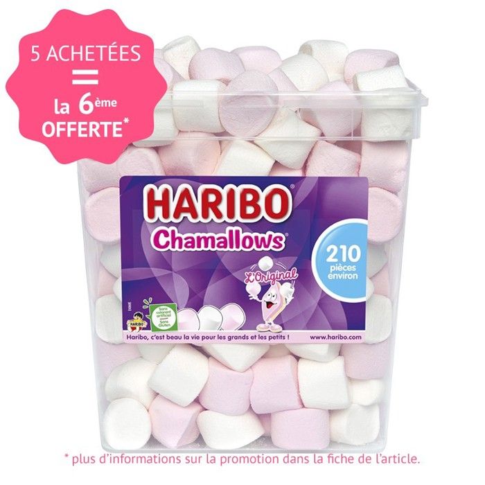HARIBO CHAMALLOWS L'ORIGINAL 210 BONBONS