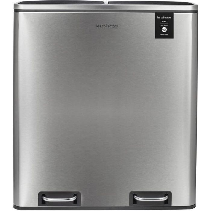 Les collectors - Poubelle pédale 60L inox edition - N°904