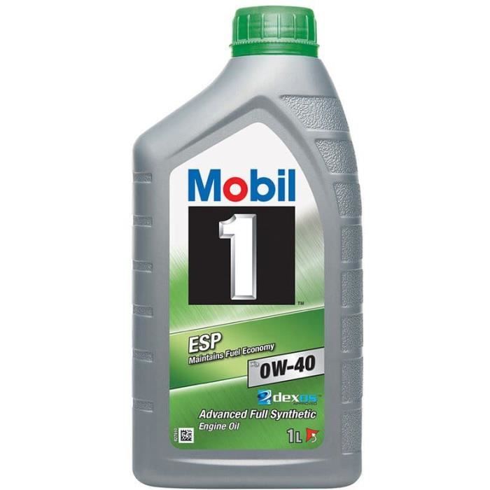 MOBIL 1 Huile moteur synthétique - 0W40 ESP x3 - 1 L
