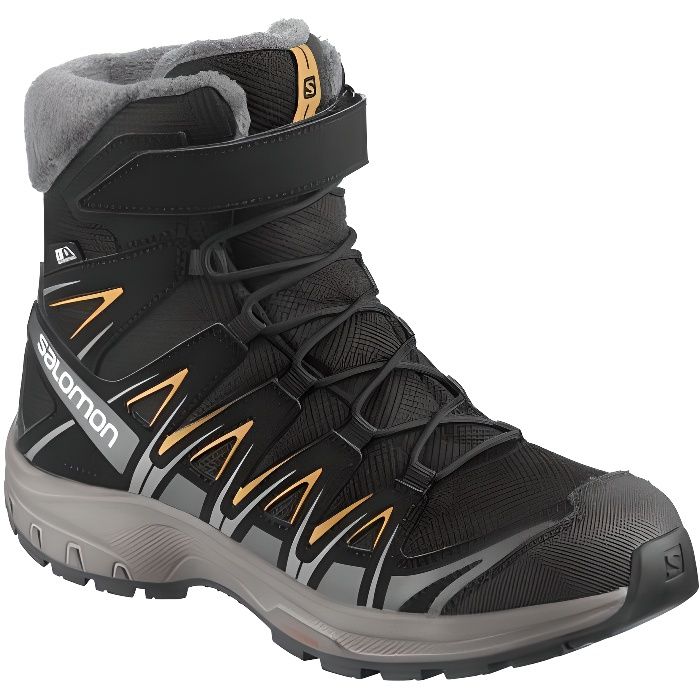 XA Pro 3D Winter TS CSWP J - Chaussures randonnée enfant Black / Magnet / Tangelo 31