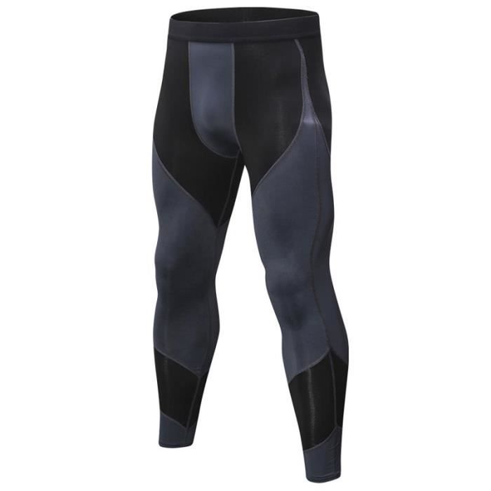 Pantalon de Compression Homme Running de Sport Fitness Musculation Séchage Rapide