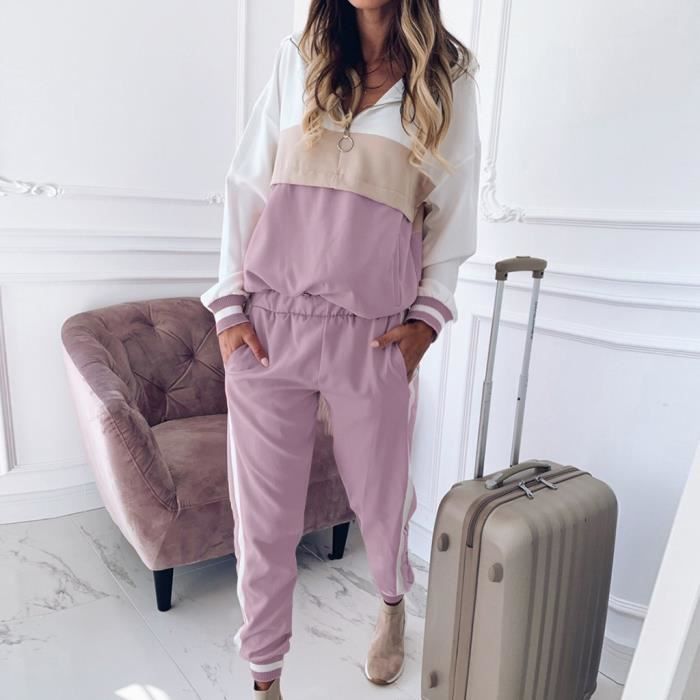 Ensembles de pantalons de survêtement pour femmes Violet