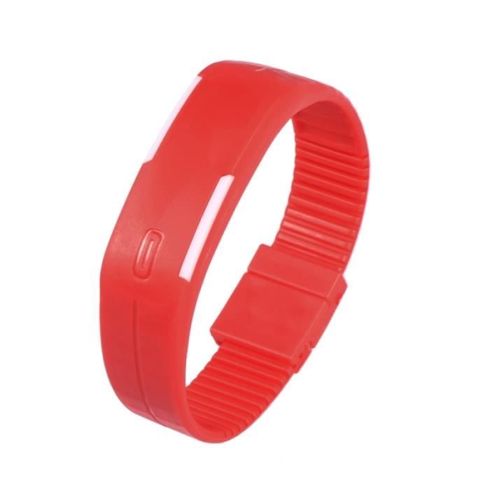 Bracelet de montre de sport de bande de silicone d'écran tactile de LED MONTRE - MONTRE CONNECTEE - MONTRE INTELLIGENTE