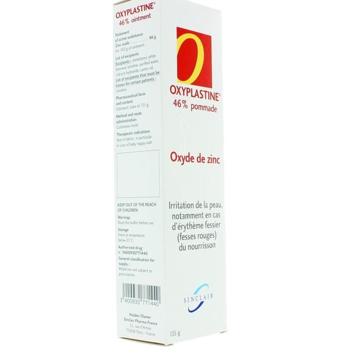 SINCLAIR Oxyplastine 46 % - Pommade, tube de 135 g