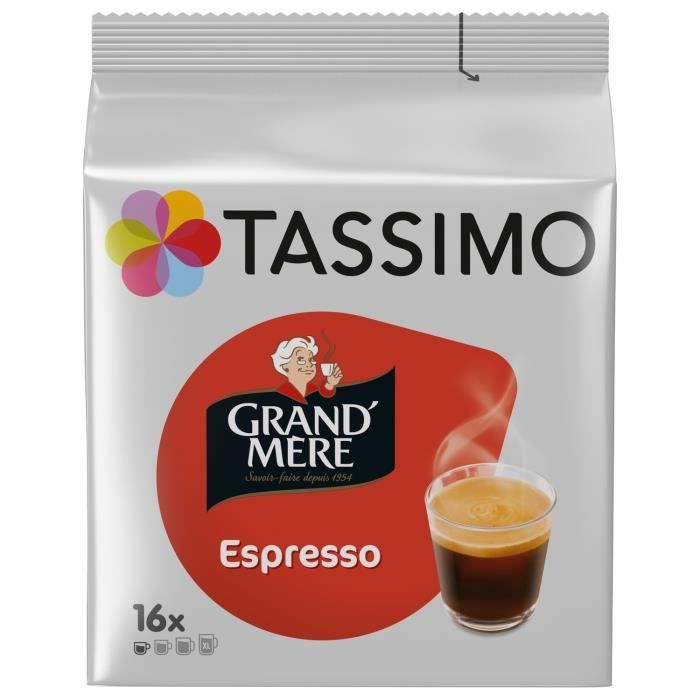 LOT DE 2 - TASSIMO Grand Mere Espresso Café dosettes - 16 dosettes de 6,5 g