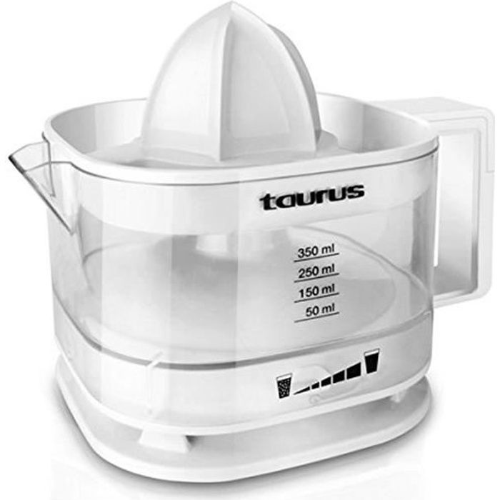 Presse-agrumes Taurus TC-350 de 800W, réservoir 350ml, double sens de rotation, filtre à pulpe réglable