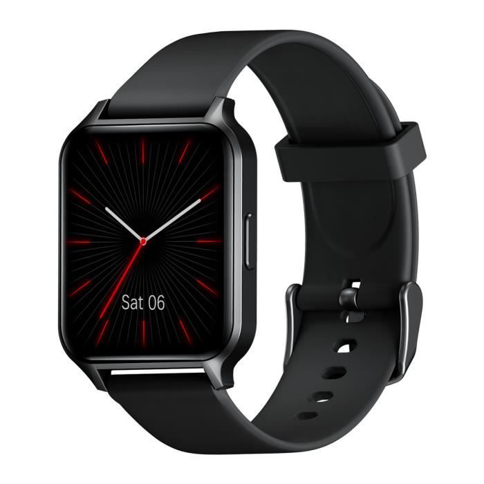 Touchelex Sirius Smart Watch 1.52” Bracelet de Sport Moniteur de Santé Bluetooth 5.1 Noir