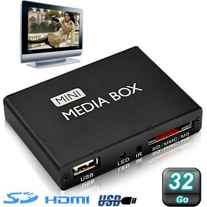 Mini passerelle multimédia lecteur vidéo HD 720…