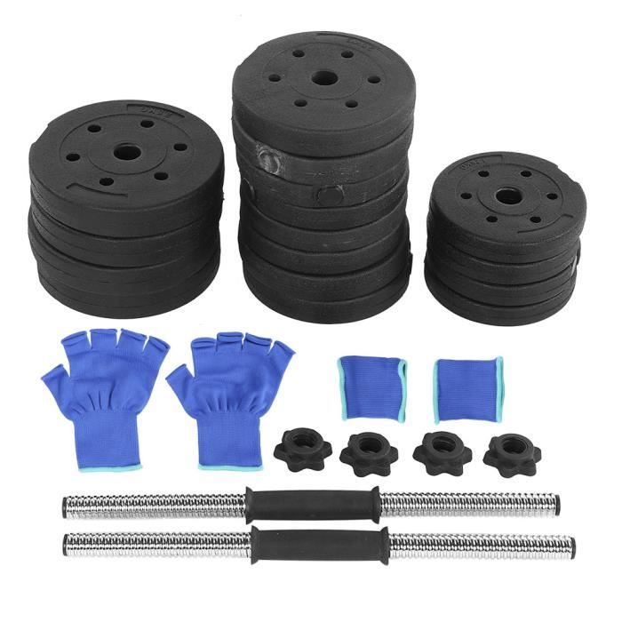 LAG Haltères Set Poids 2X Gym Entraînement Biceps Triceps Poids Libre Entraînement 30KG