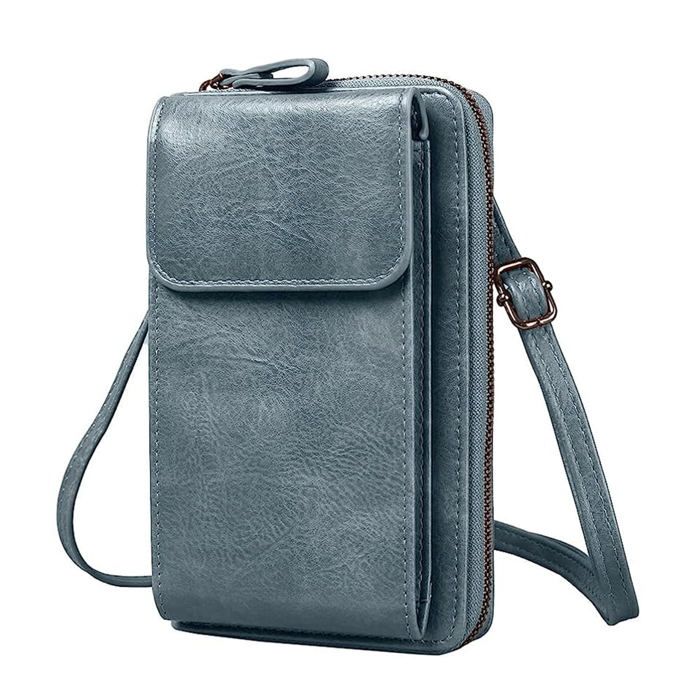 Pochette bandoulière personnalisée pour téléphone portable en cuir de vachette : sac à bandoulière de voyage rétro - France