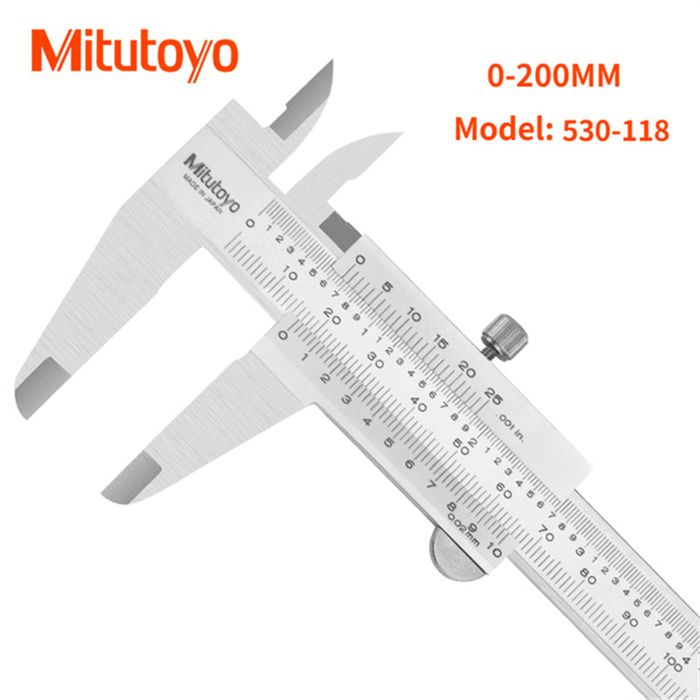 Pied à Coulisse Mitutoyo Vernier Autobloquant 0-150 Mm - Précision 0,05 Mm - Métrique/pouce - Acier Inox Trempé