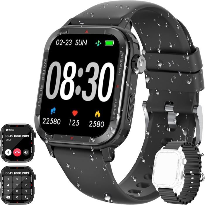 Montre Connectée Xiaomi Mijia – Étanche – Appels Bluetooth – 46mm – Silicone