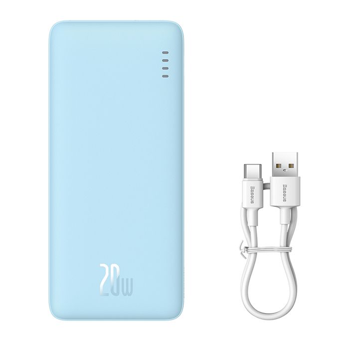 Batterie Externe USB - BASEUS - Airpow - 10000mAh - Type-C - Micro-USB - 20W