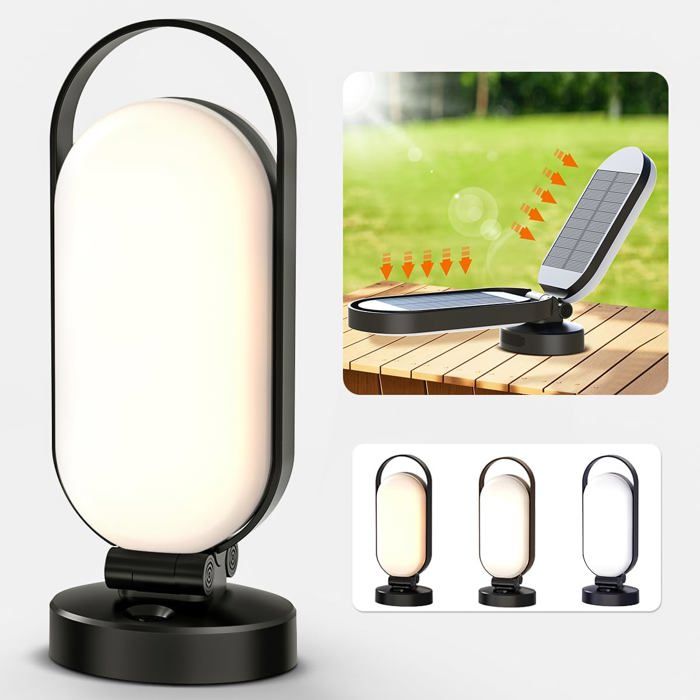 Bravzurg Lampe Solaire Camping Rechargeable Interieur et Exterieur,LED ...