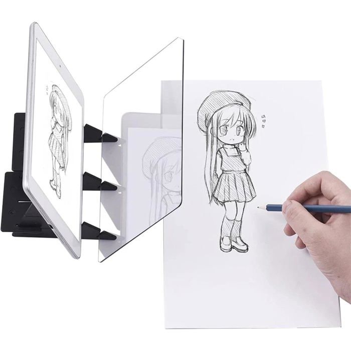 Projecteur De Dessin Optique Pour Enfants Et Débutants - Planche à Dessin à Réflexion En Acrylique