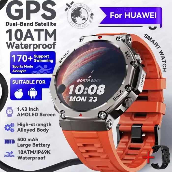 Tracker de Fitness avec Moniteur de Fréquence Cardiaque et de Pression Artérielle, Écran Couleur