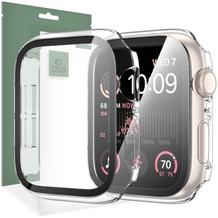 Coque Tech-Protect Pour Apple Watch 4 5 6 Se 40 Mm Protection Transparente