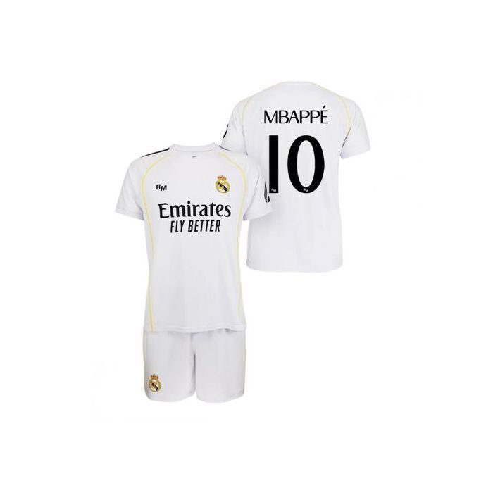 Ensemble Domicile Real Madrid Adidas - Noir, Taille M - Neuf Sans Boîte