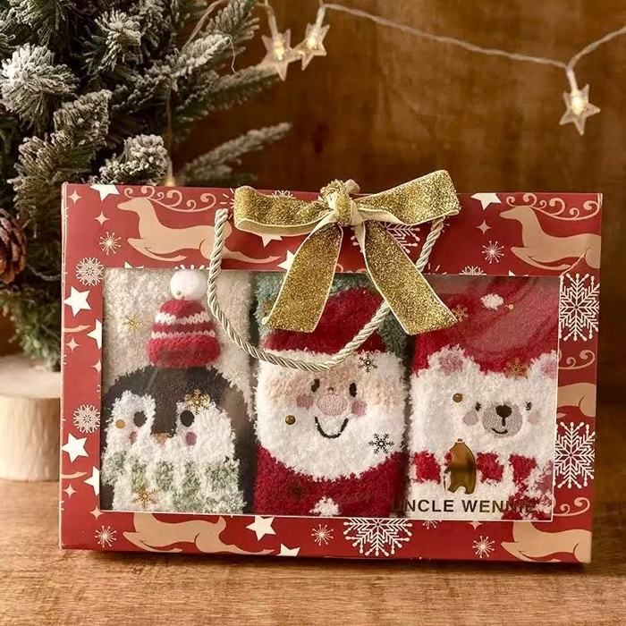 Les Chaussettes De Noël Sac Cadeau De Bonbons De Noël Des Chaussettes