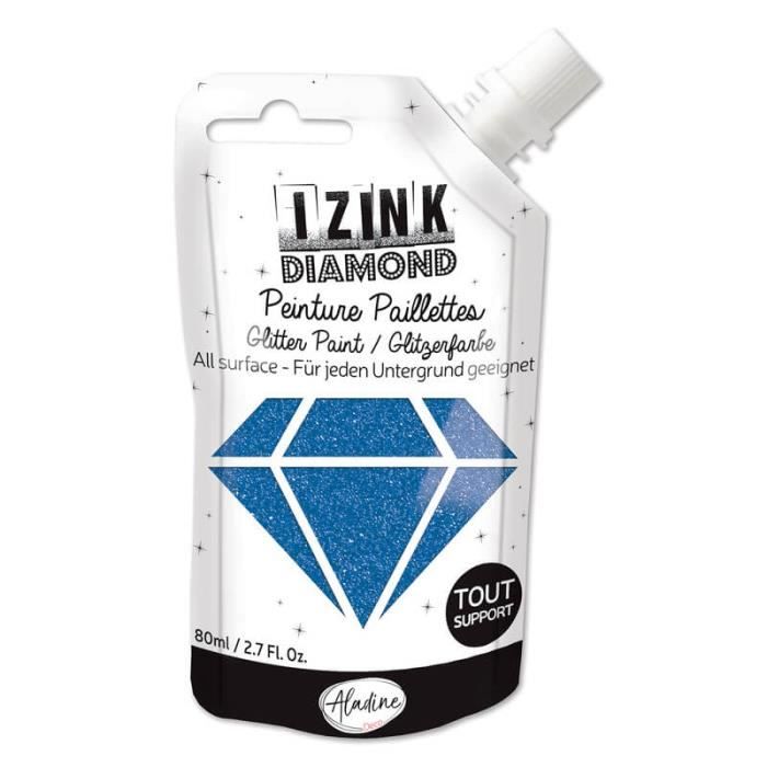 Peinture Izink Diamond - Bleu - 80ml