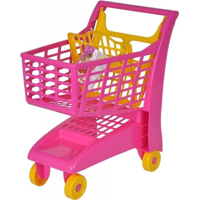 DAISY Chariot panier de rangement jouets avec poignée & roues Rose