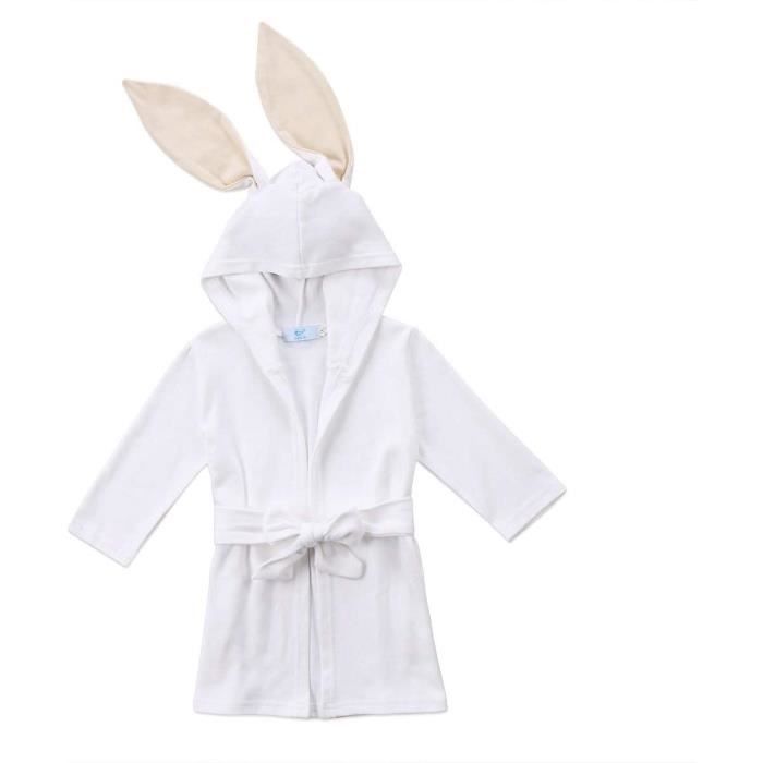 peignoir bebe fille