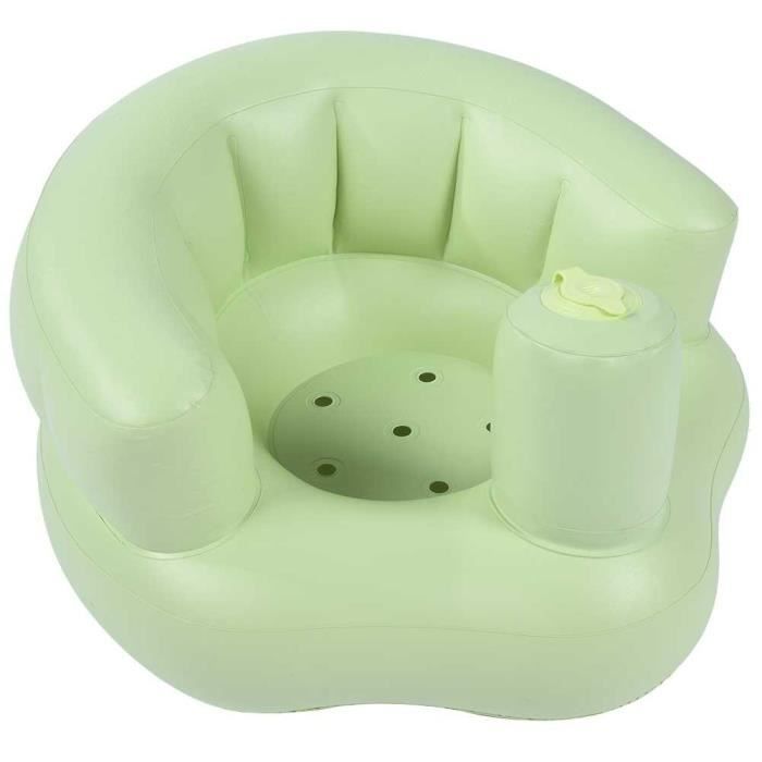 Chaise Gonflable Pour Bebe Avec Siege De Bain A Pompe Et Fauteuil De Jeux Pour Enfants Vert Tip Cdiscount Jardin