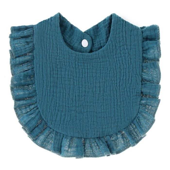 Lot De 8 Bavoirs Bandana Bébé - Coton Doux Absorbant, Réglables Par Boutons, Unisex 0-36 Mois