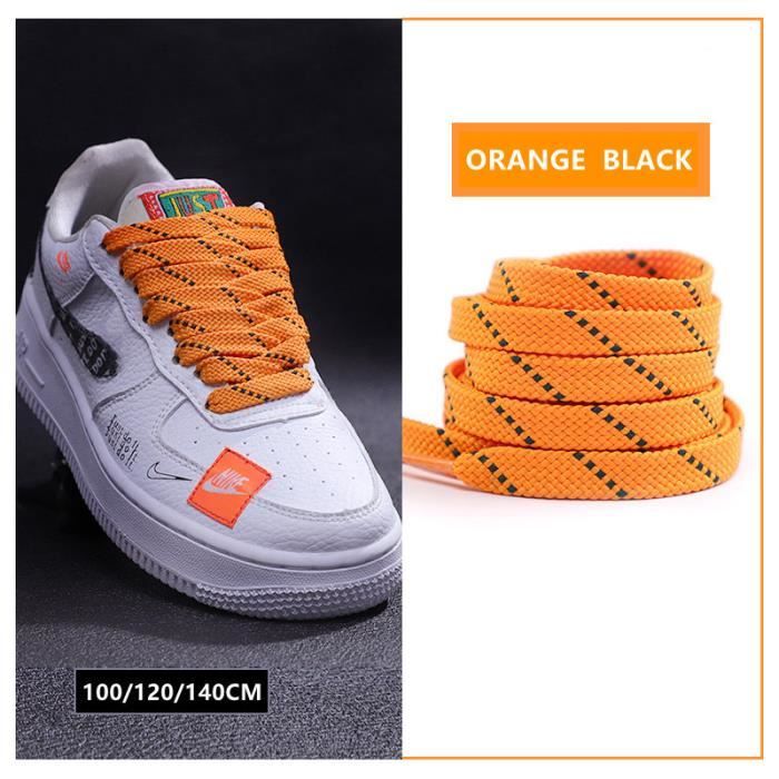 Lacet plat orange best sale