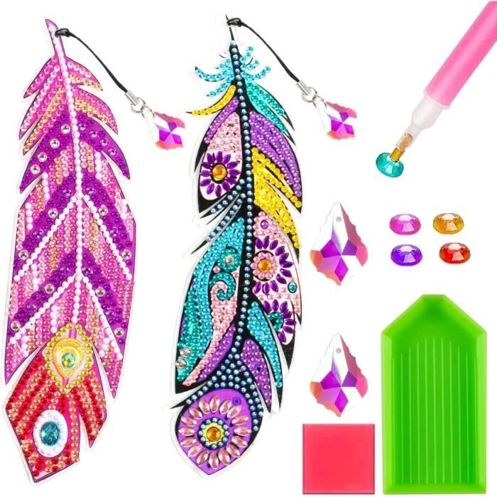 Bogoro 8 Pièces Diamond Painting Enfant 8 ans,Diamond Painting Enfant,Décoration Intérieure Kit de Peinture Diamant 5d pour Enfants Avec Cadre en Bois,Créatifs Décoration D'Intérieur