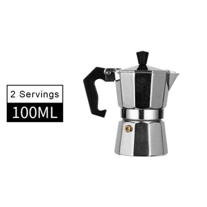 Cafetière à Percolateur En Alliage D'aluminium Poli Miroir - Compatible Induction, Avec Couvercle, Pour Café Et Thé Au Lait, 14x14x24 Cm - 7
