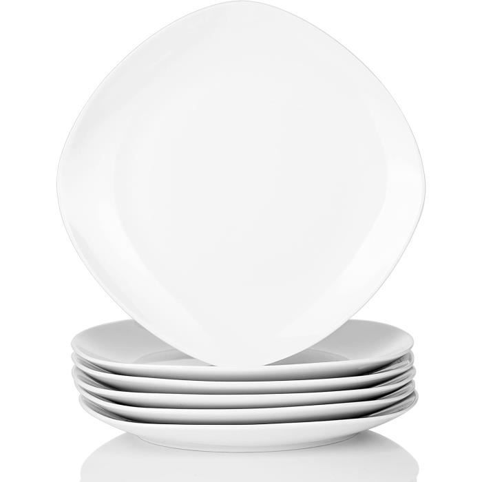 Paire De Plats En Porcelaine à Décor De Médaillons Florau