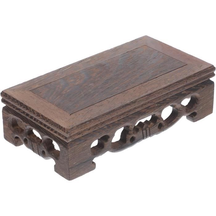 Support Plantes Tabouret Plantes Bois D'Intérieur Support Rond Risers