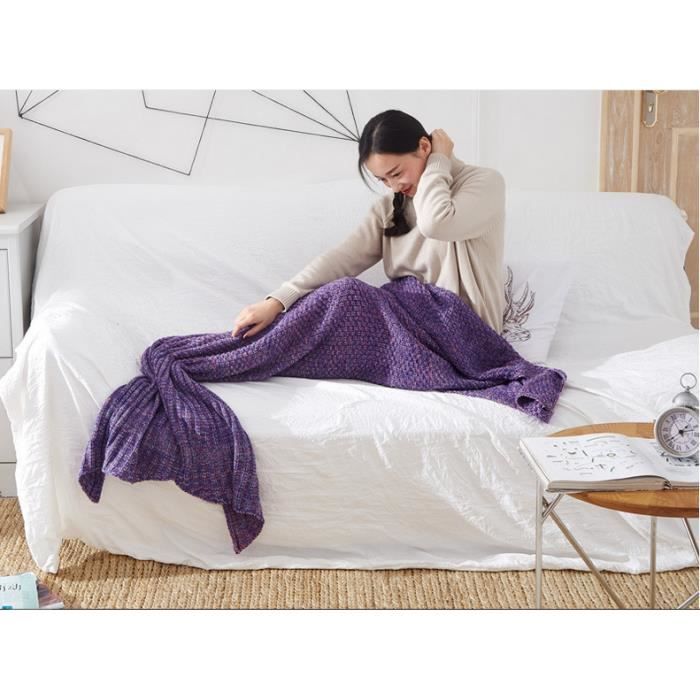 WERNNSAI Couverture Mermaid Tail - Couverture Sirène pour Filles