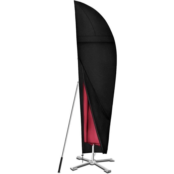 Housse De Protection Pour Chaises De Jardin Empilables - Tissu Oxford étanche, Cordon De Serrage (noir, 70x79x70/102cm)