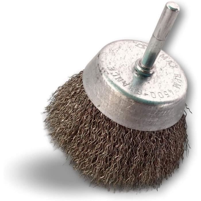 Brosse Rotative Draper 41435 En Fil Métallique - Diamètre 75 Mm, Pour Perceuse Ou Ponceuse