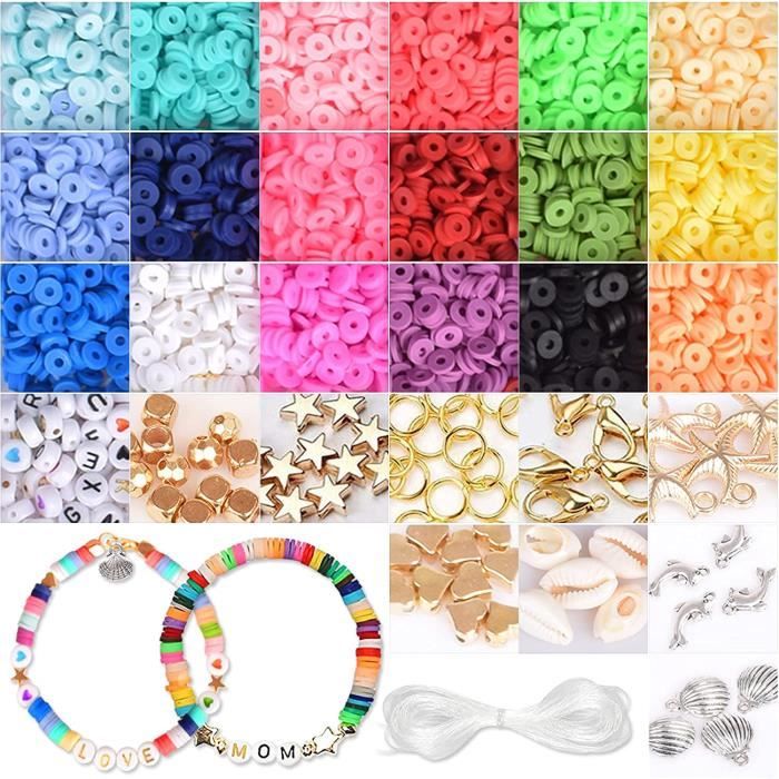 Perles De Noël Acrylique - 2000 Pièces Rouge, Vert, Or, Blanc