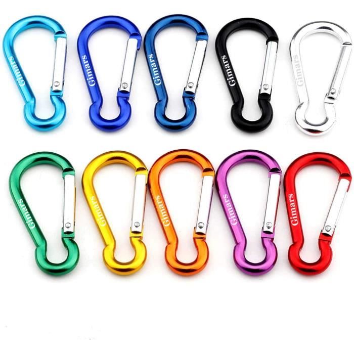 Porte-clés TROIKA Camping - Pendentifs Tente Et Chaussures Randonnée - Corde Escalade, Mousqueton