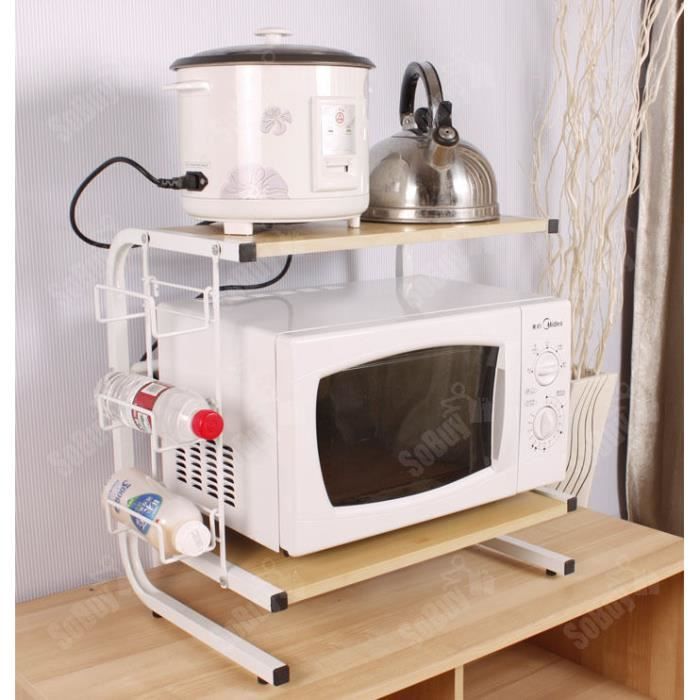 Armoire De Cuisine Mini Tablette Multifonction Rangement Micro