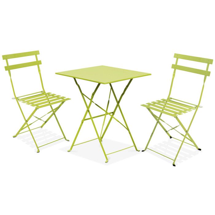 Ensemble Table Et 2 Chaises De Bistrot Pliable Set Table Et 2