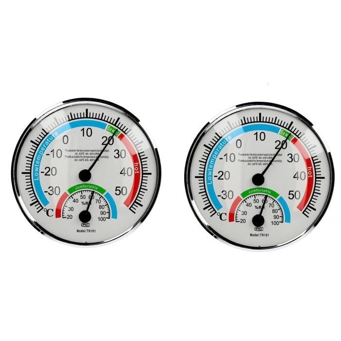 Thermomètre De Serre, Grand Thermomètre Analogique Mural Extérieur Avec