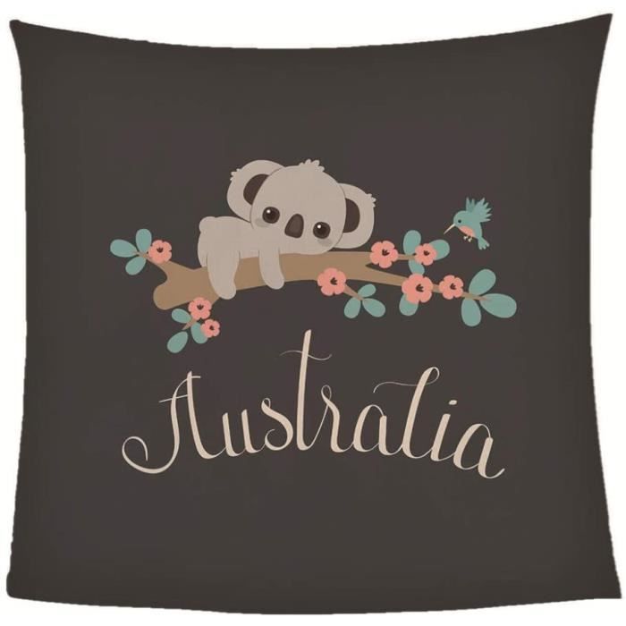 ZFSZSD Couverture Dessin animé et Koala Couverture de Lit Réversible Double Face Douce et Chaude Plaid Jeté de Canapé Flanelle 130x150cm