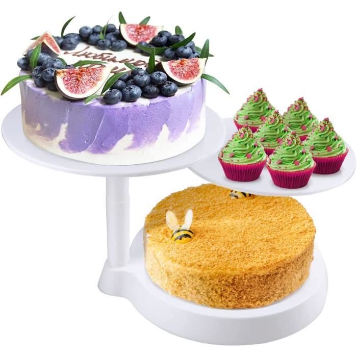 TsunNee Lot de 13 présentoirs à gâteaux en alliage d'aluminium, 30,5 cm  rotatifs avec spatule à glaçage, peigne à glaçage, support à gâteau pour  pâtisserie, cupcakes : : Cuisine et Maison