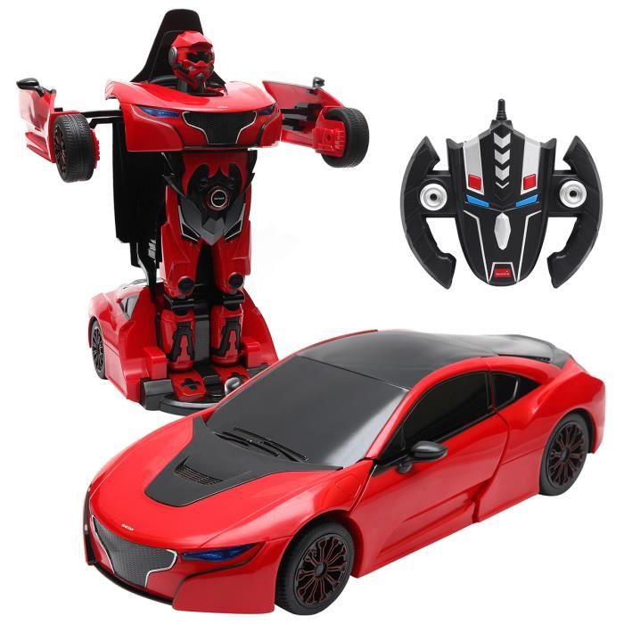 SHENGNONG 2 en 1 RC Voiture Conduite Voitures de Sport Transformer Télécommande Voiture Modèle De Jouet De Noël Enfants Cadeau Télécommande Voiture Transformer Robot Deformation Jouets 