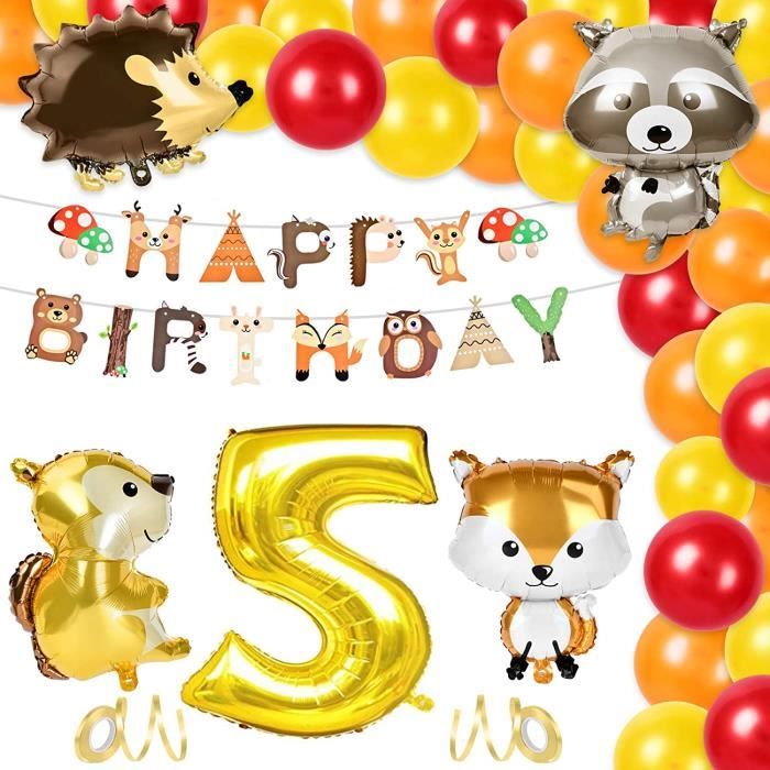 Ballon Anniversaire 5 Ans Garconanimaux Decoration Anniversaireanniversaire 5 Ans Decorations Garcon5 Ans Anniversaire Decorati 569 Cdiscount Maison